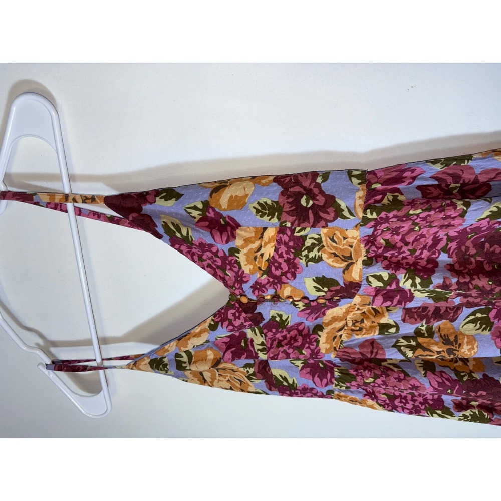 Auguste Selena Marguerite Floral Midi Dress Sz 4 Tiered Strappy Sundress - Picture 5 of 10